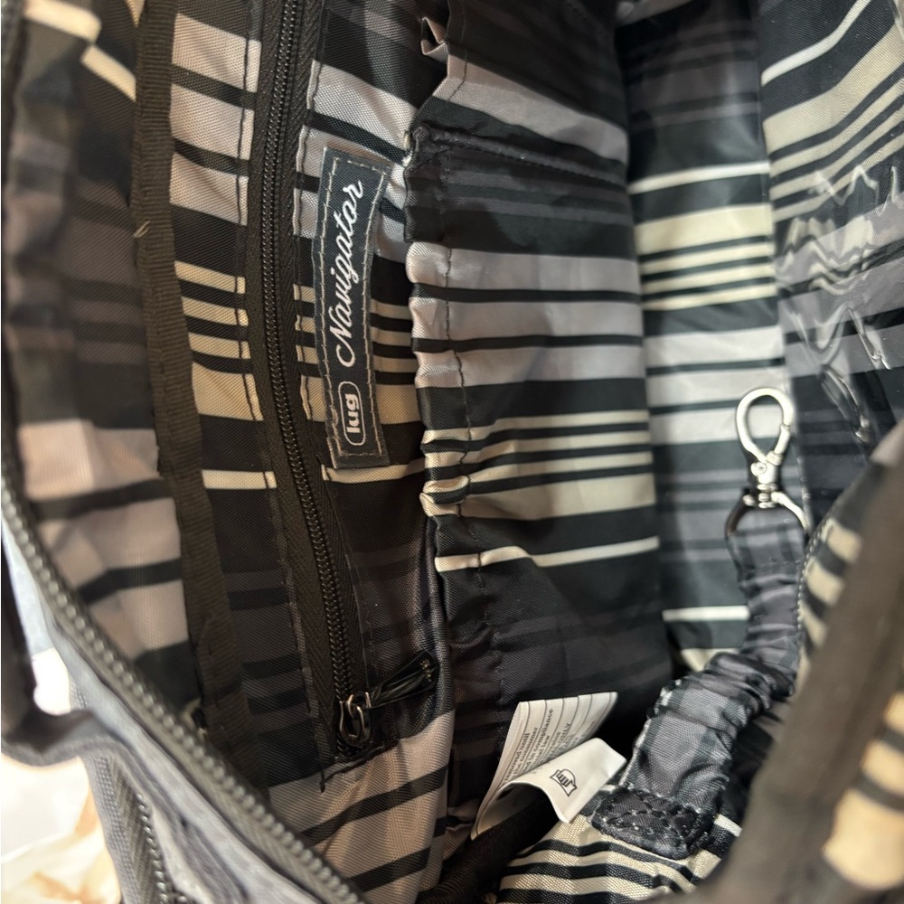 LUG Navigator Crossbody Bag Charcoal Gray LIKE NEW - Picture 4 of 7